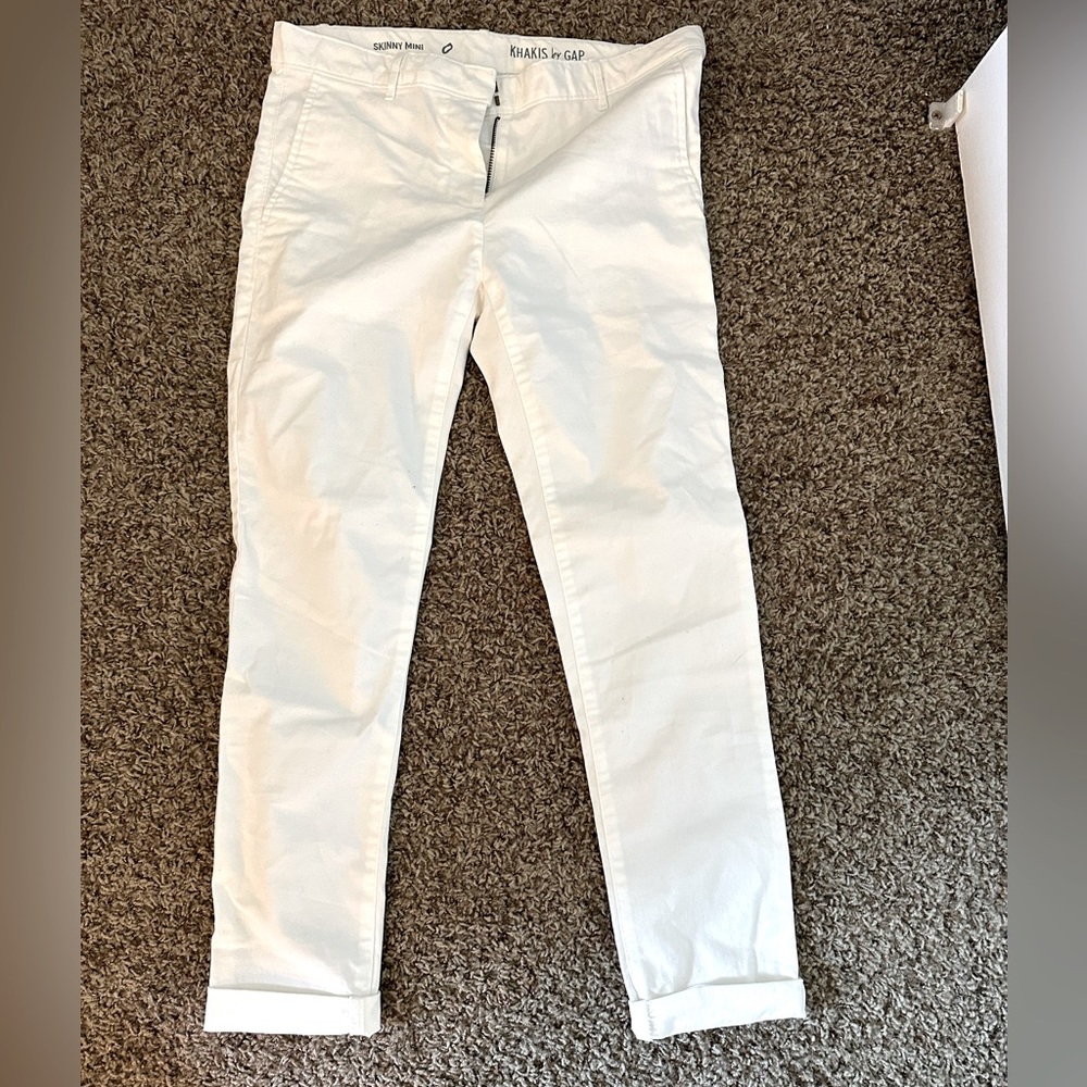Khakis by GAP white Skinny Mini Size 0